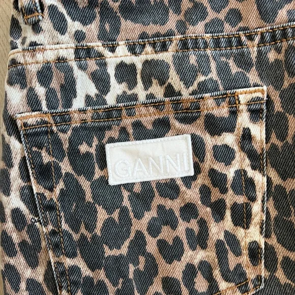 Ganni Leopard Jeans - Picture 5 of 7
